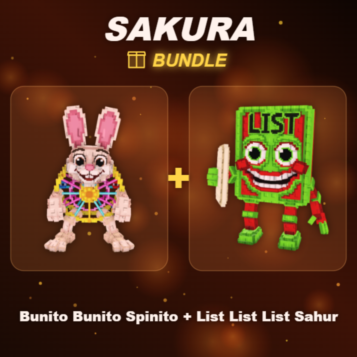 📦 BUNDLE ⭐ Bunito Bunito Spinito + List List List Sahur ⭐