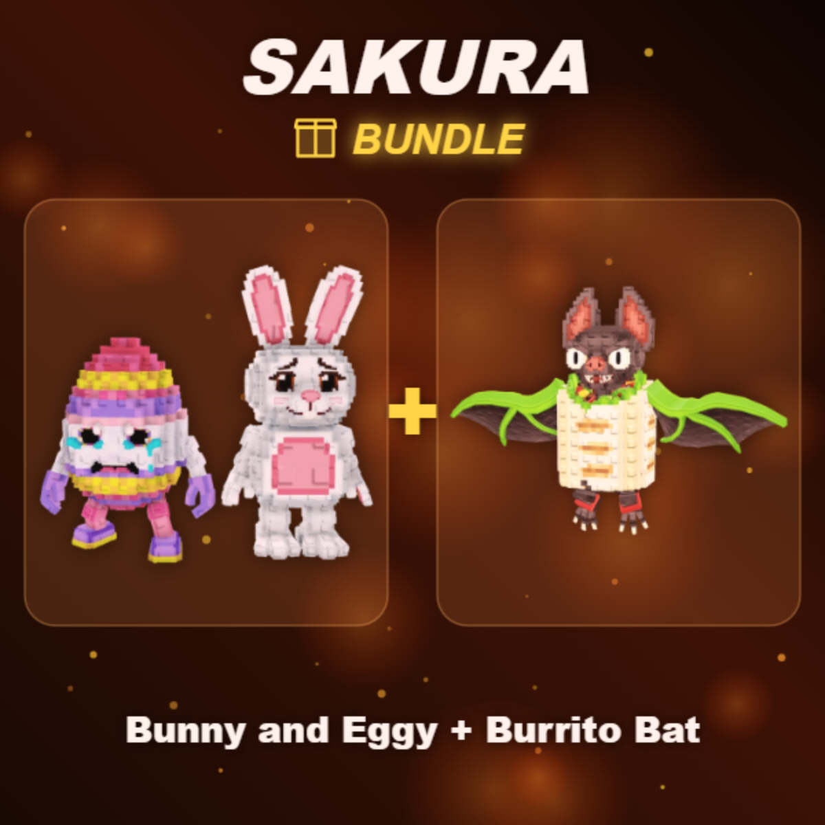 📦 BUNDLE ⭐ Bunny and Eggy + Burrito Bat ⭐