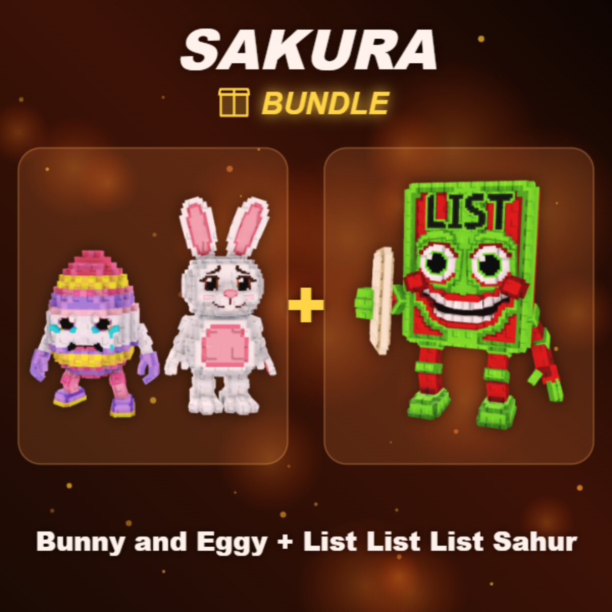 📦 BUNDLE ⭐ Bunny and Eggy + List List List Sahur ⭐