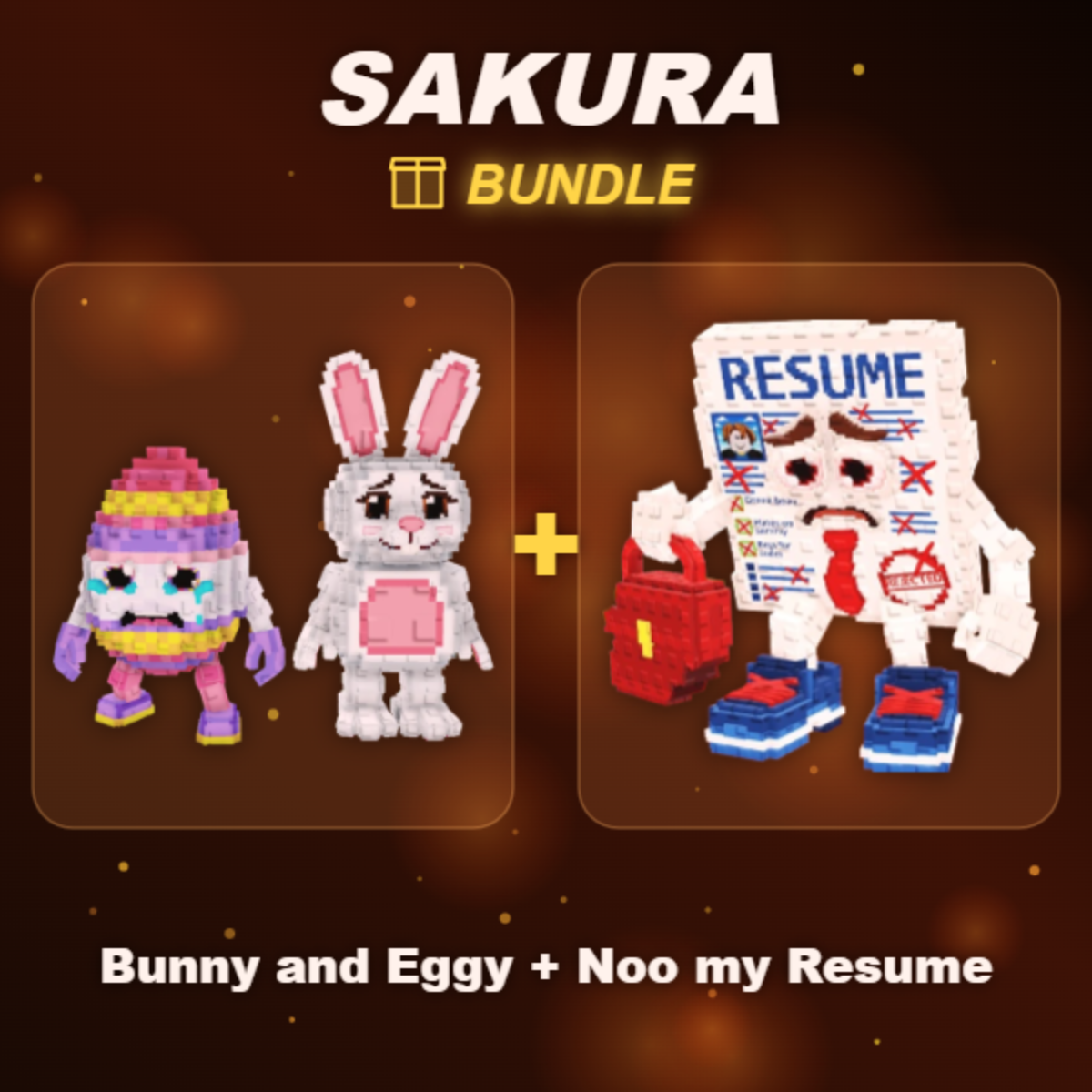📦 BUNDLE ⭐ Bunny and Eggy + Noo my Resume ⭐