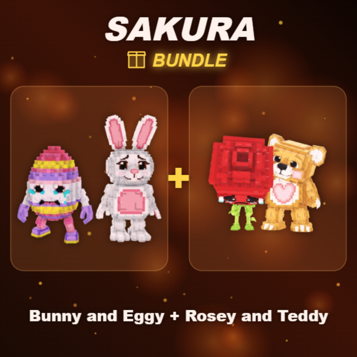 📦 BUNDLE ⭐ Bunny and Eggy + Rosey and Teddy ⭐