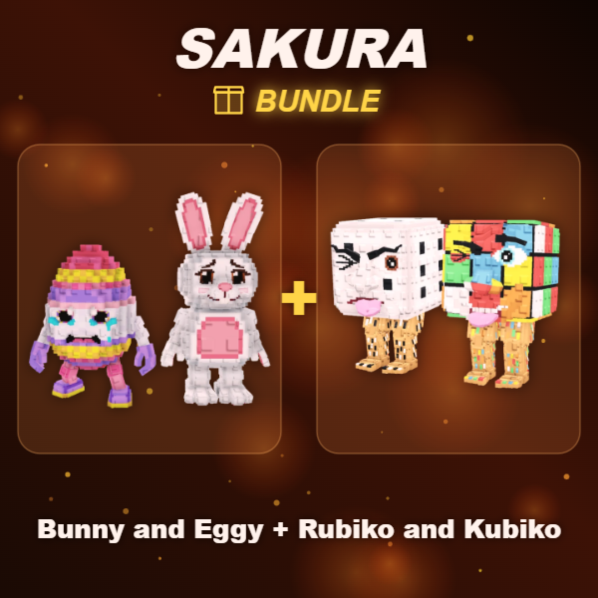 📦 BUNDLE ⭐ Bunny and Eggy + Rubiko and Kubiko ⭐