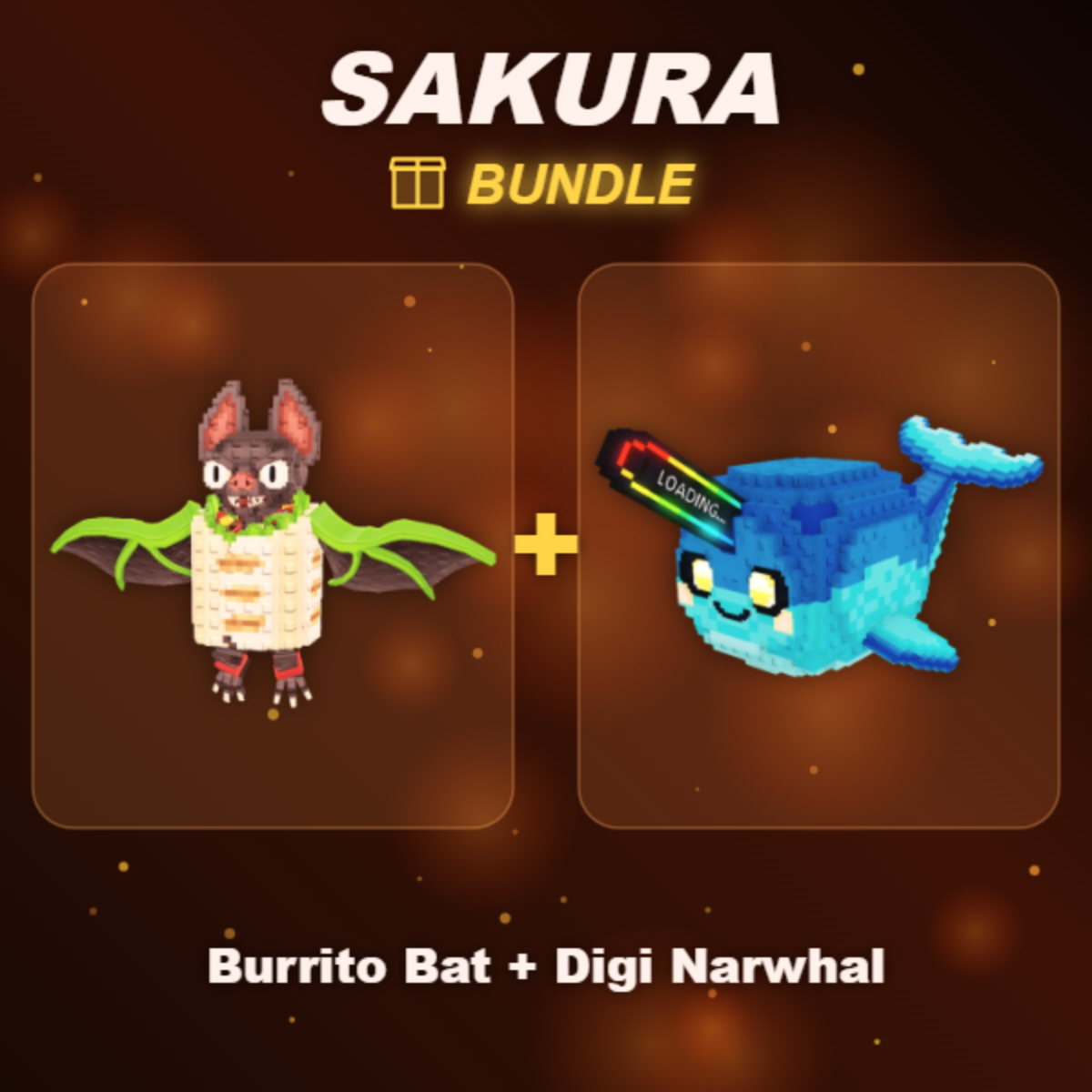 📦 BUNDLE ⭐ Burrito Bat + Digi Narwhal ⭐