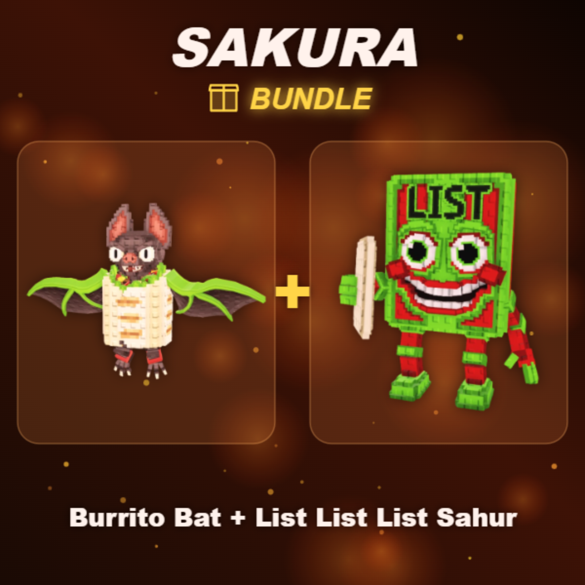 đŠ BUNDLE â Burrito Bat + List List List Sahur â
