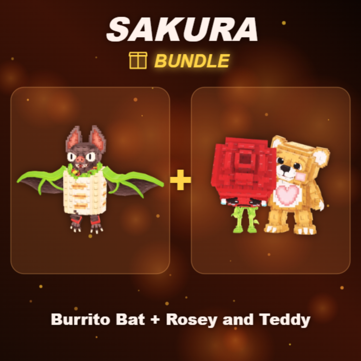 📦 BUNDLE ⭐ Burrito Bat + Rosey and Teddy ⭐