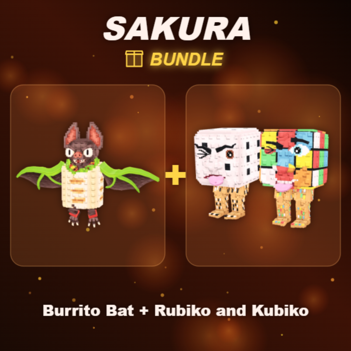 📦 BUNDLE ⭐ Burrito Bat + Rubiko and Kubiko ⭐