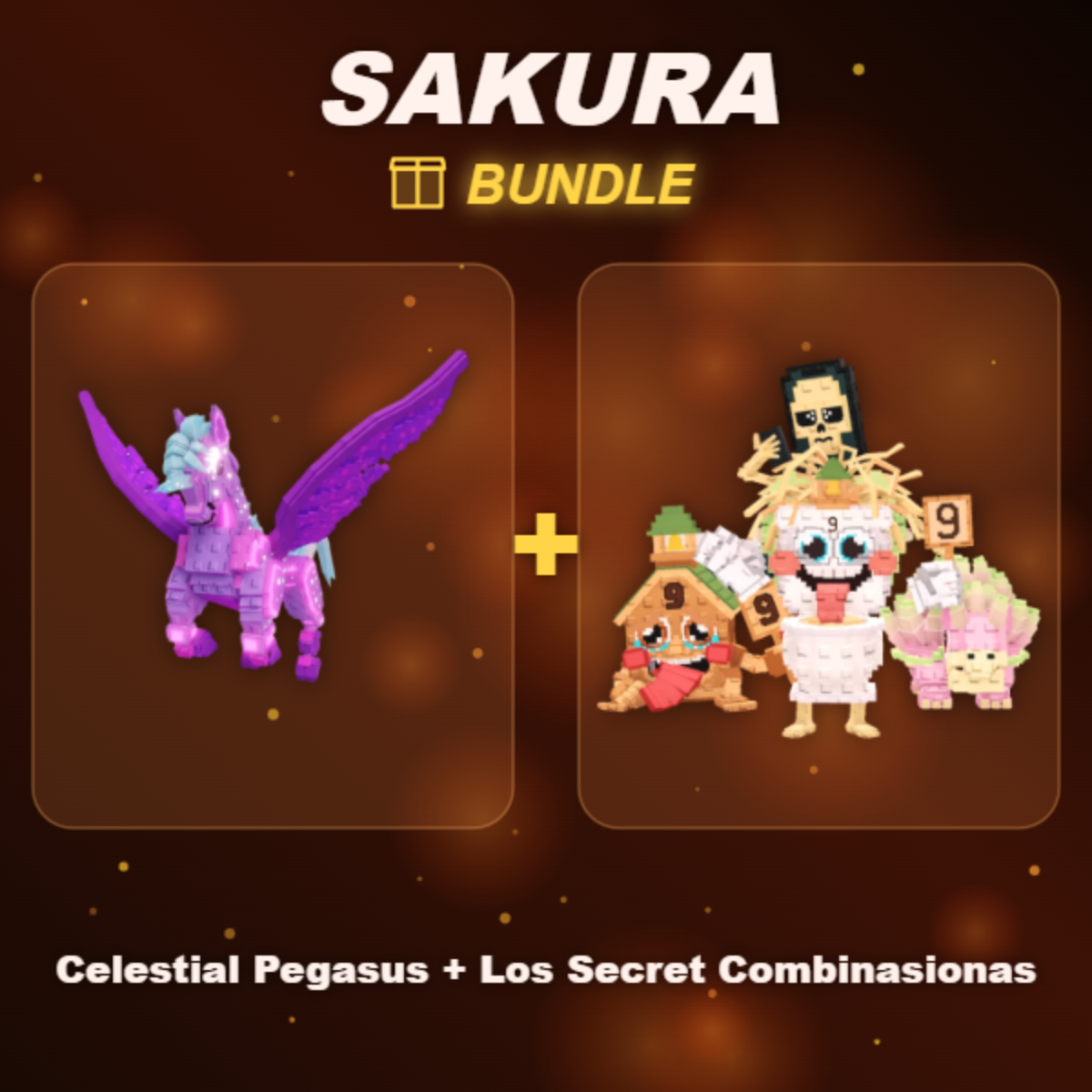 📦 BUNDLE ⭐ Celestial Pegasus + Los Secret Combinasionas ⭐