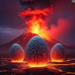 10x Volcano Egg