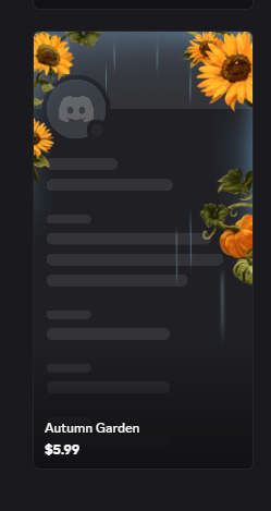 Autumn Garden | Profile effect | 4.99 $