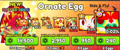 2 Ornate egg