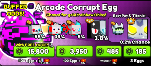 x3 Arcade Corrupt Egg