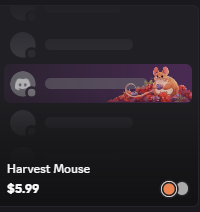 Harvest mouse | Nameplate | 5.99$