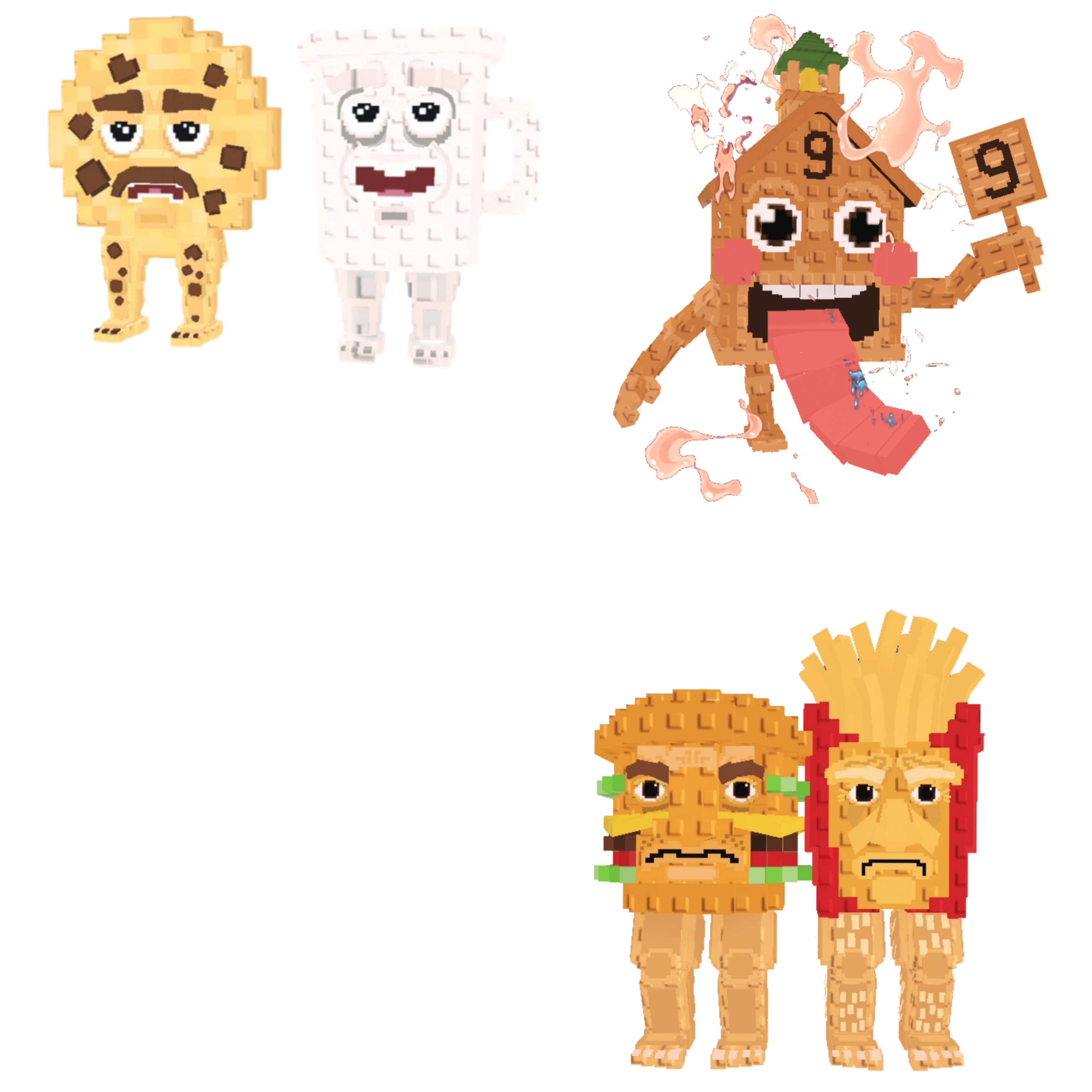 [BUNDLE] - 💚 1x Cooki and Milki 💚 1x Burguro And Fryuro 💚 1x Esok Sekolah