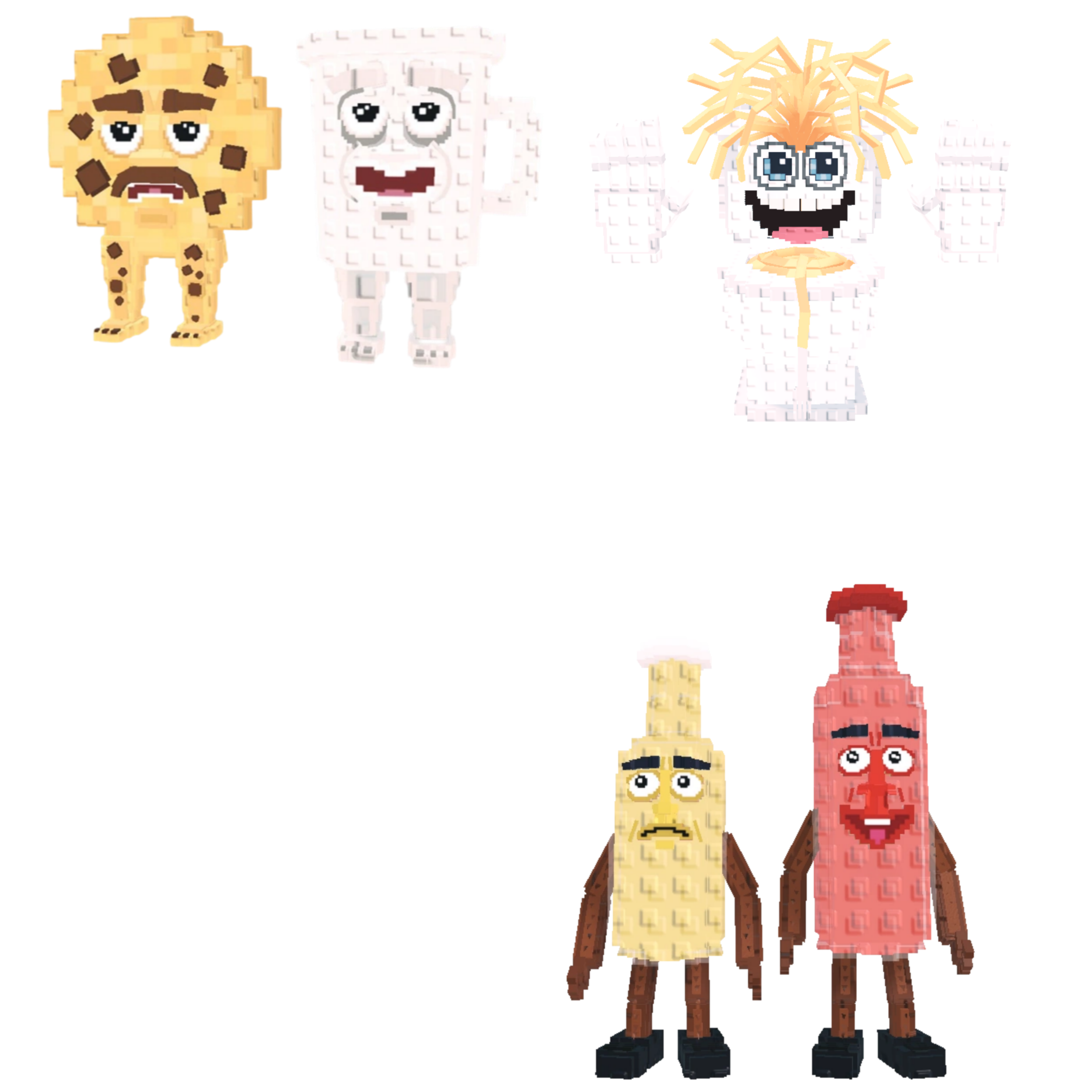 [BUNDLE] - 🤍 1x Cooki and Milki 🤍 1x Ketchuru and Musturu 🤍 1x Spaghetti Tualetti