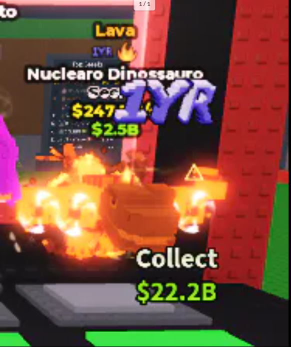 Nuclearo Dinossauro LAVA 247.5M/s 1 YEAR TRAIT