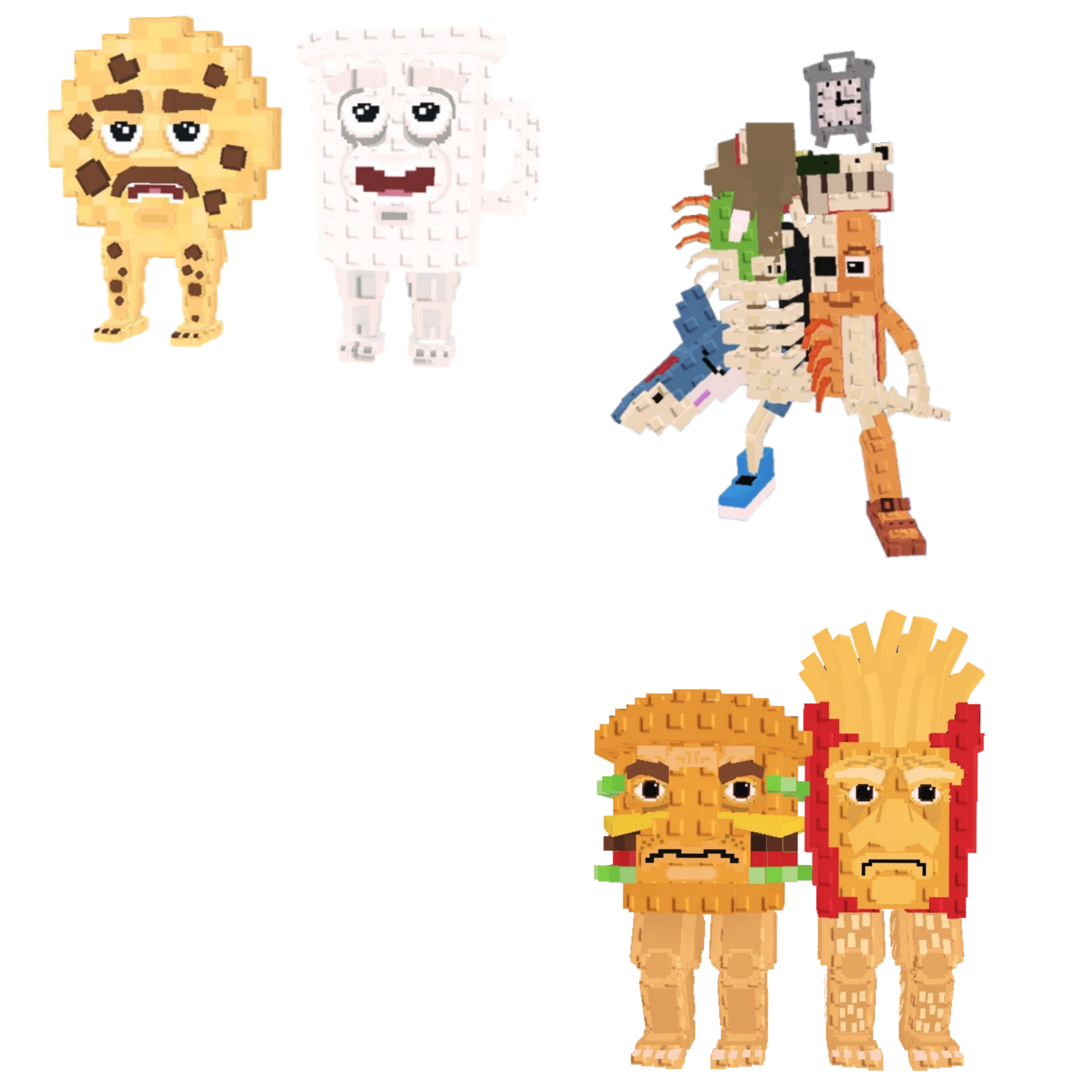 [BUNDLE] - 🎺 1x Cooki and Milki 🎺 1x Burguro And Fryuro 🎺 1x La Extinct Grande