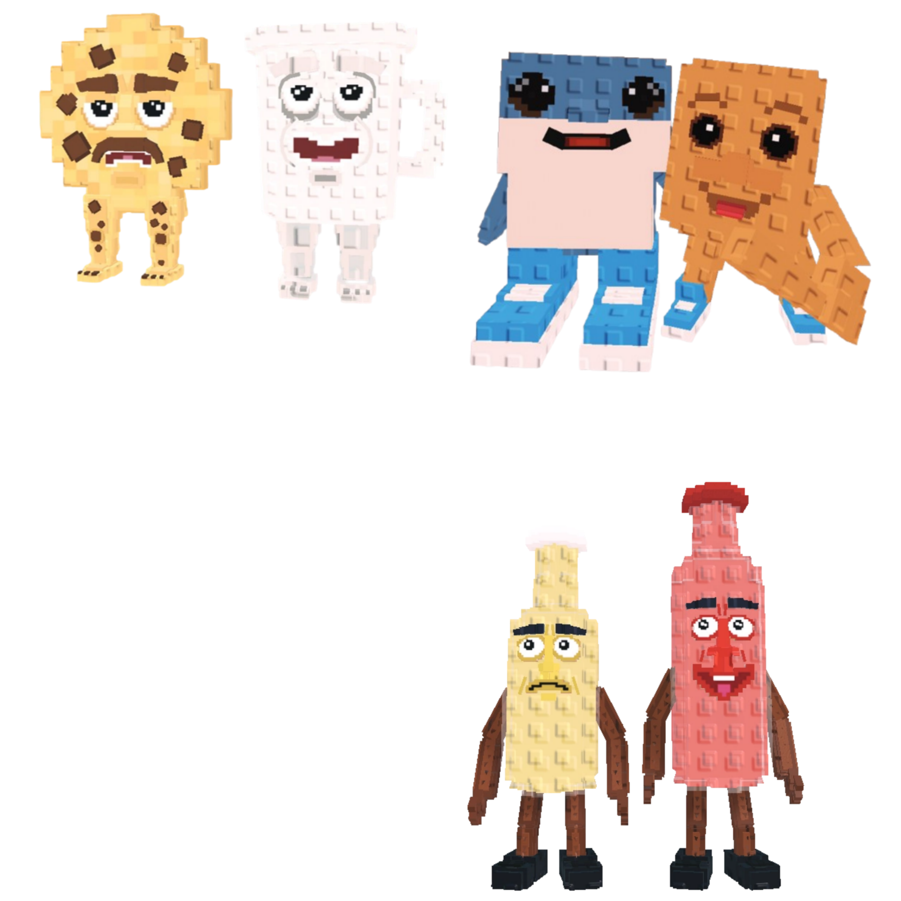 [BUNDLE] - 😃 1x Cooki and Milki 😃 1x Ketchuru and Musturu 😃 1x Los Bros