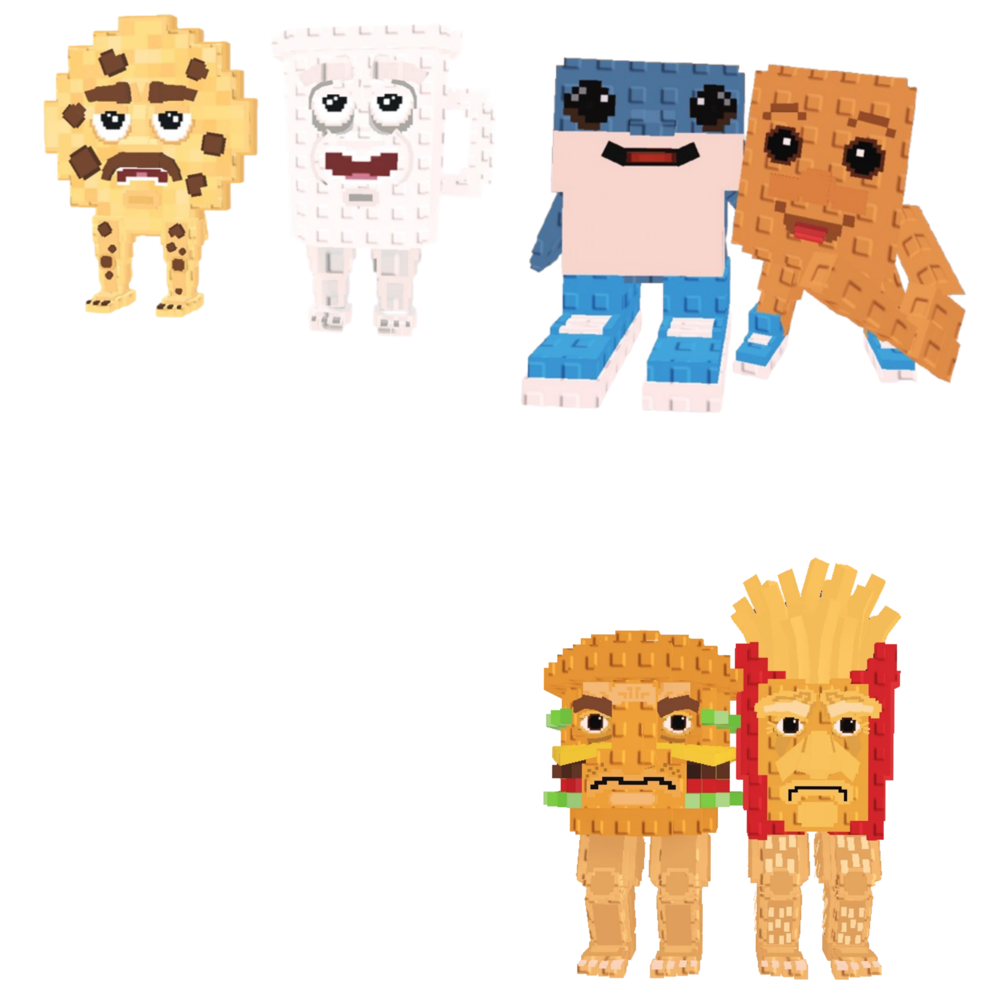 [BUNDLE] - 😆 1x Cooki and Milki 😆 1x Burguro And Fryuro 😆 1x Los Bros