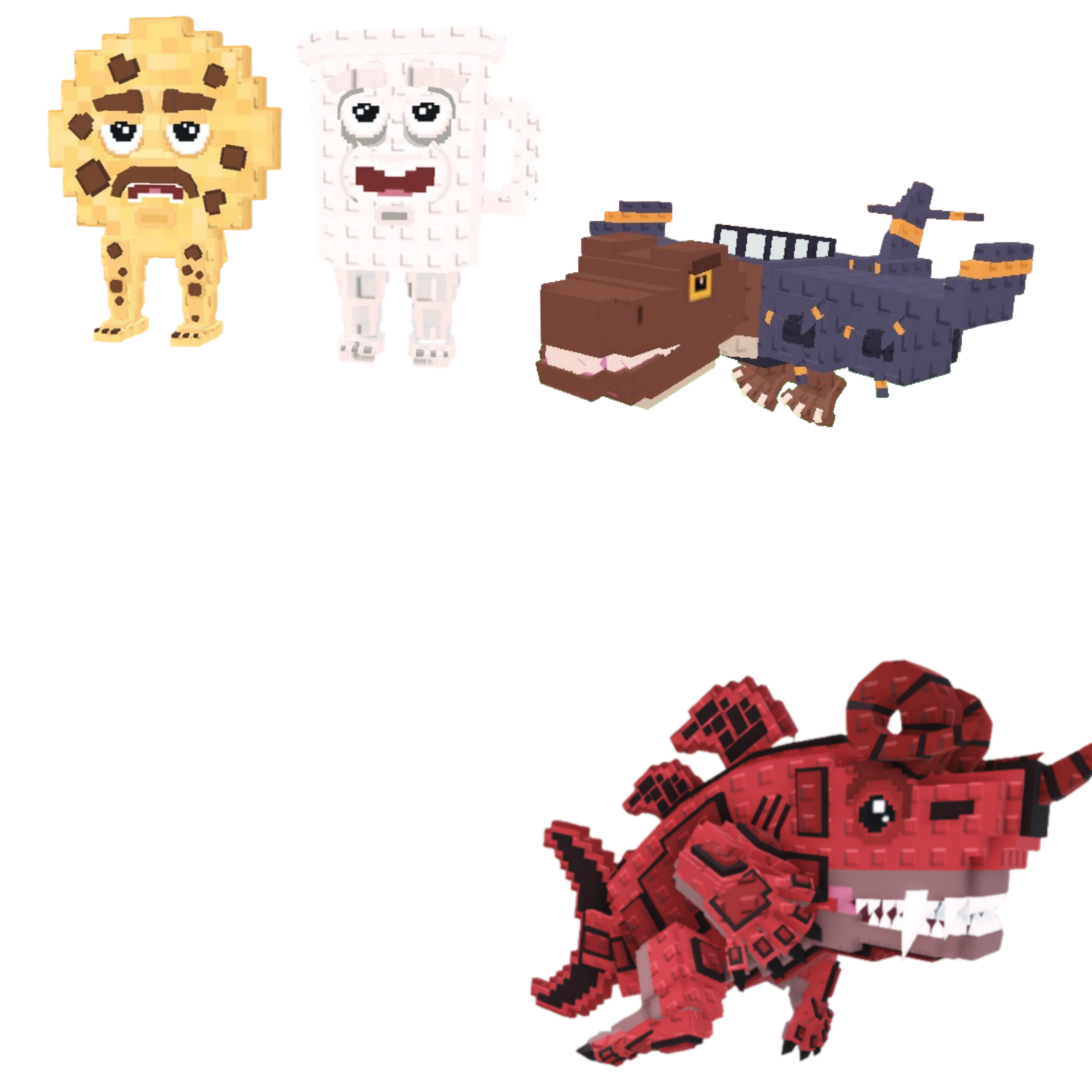 [BUNDLE] - 😅 1x Cooki and Milki 😅 1x Eviledon 😅 1x Nuclearo Dinossauro
