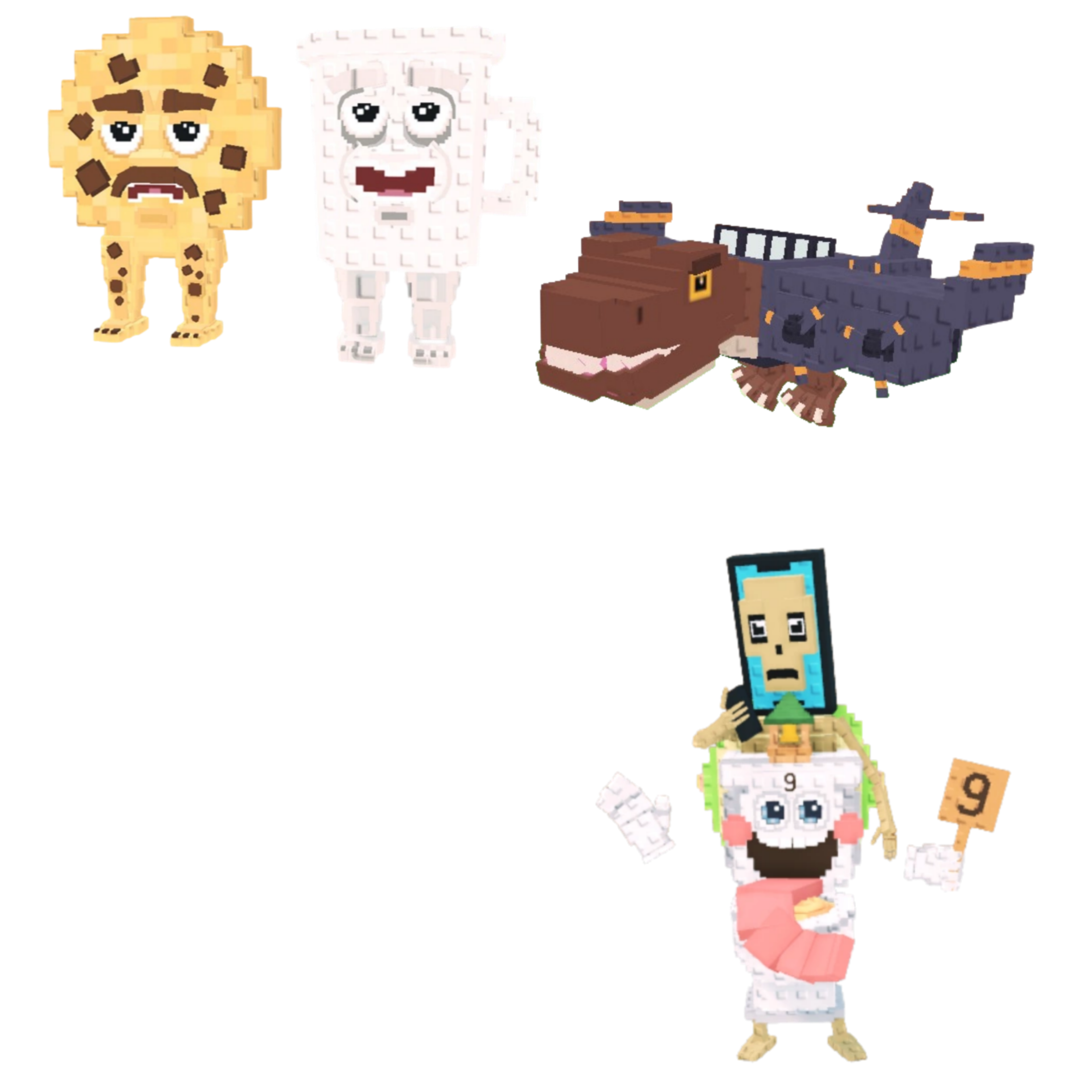 [BUNDLE] - 🙃 1x Cooki and Milki 🙃 1x La Secret Combinasion 🙃 1x Nuclearo Dinossauro