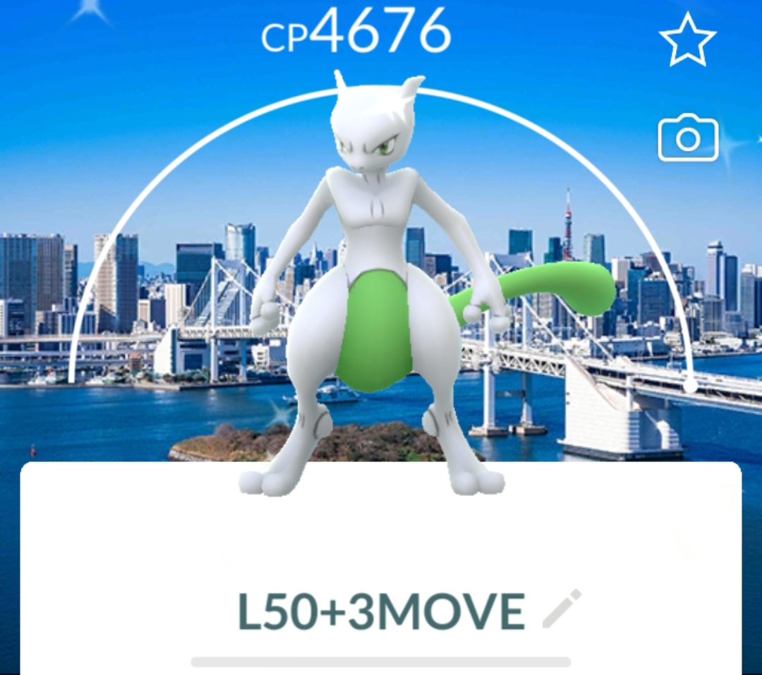 TRADE : [LEVEL 50+3 MOVE] SHINY MEWTWO TOKYO BACKGROUND GO FEST || Registered Or Unregistered