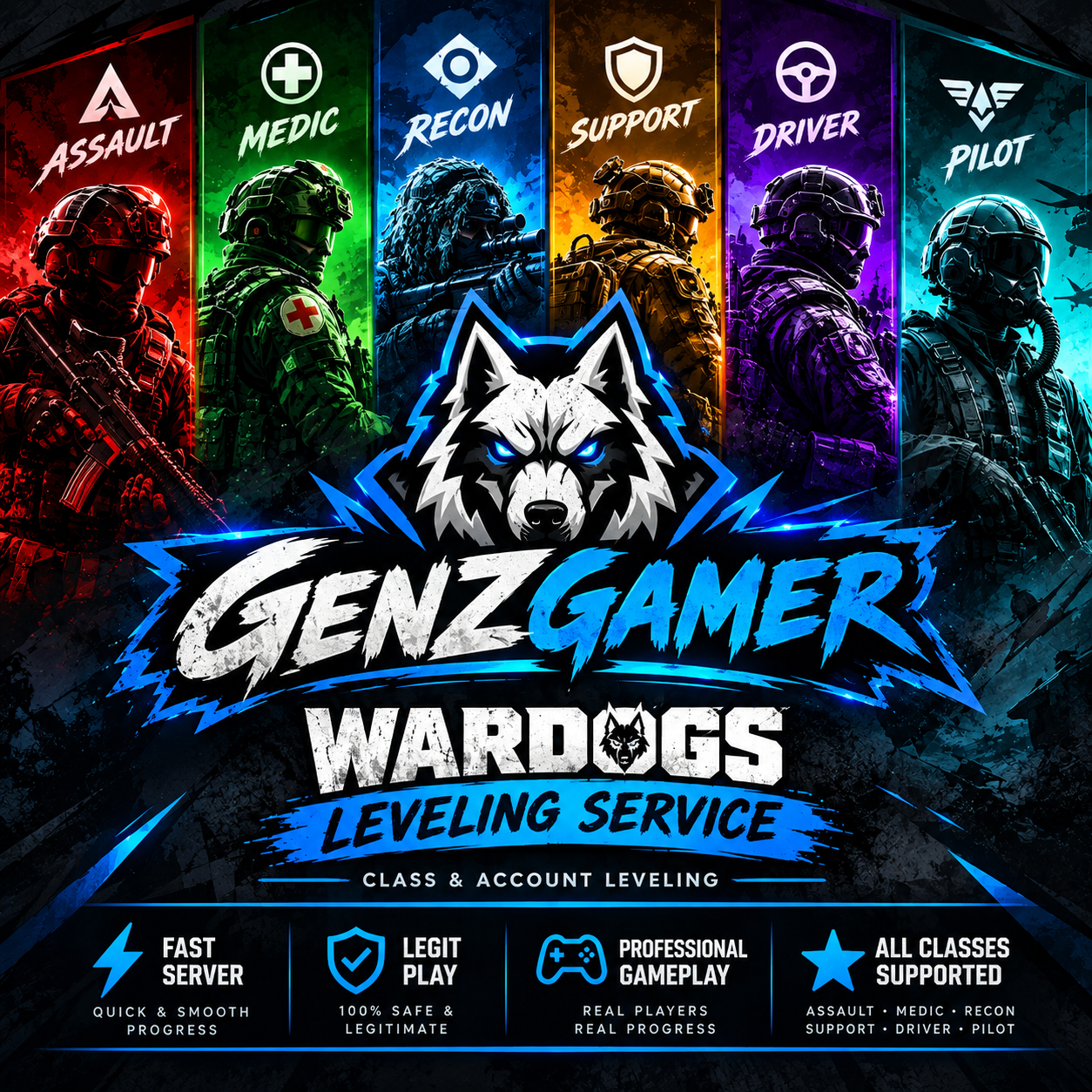 WARDOGS Class Leveling | Assault, Medic, Recon, Support, Driver, Pilot
