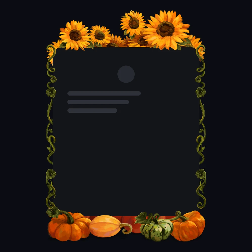 Discord Autumn Garden Profile Frame 🎁 | Gift Link | Instant