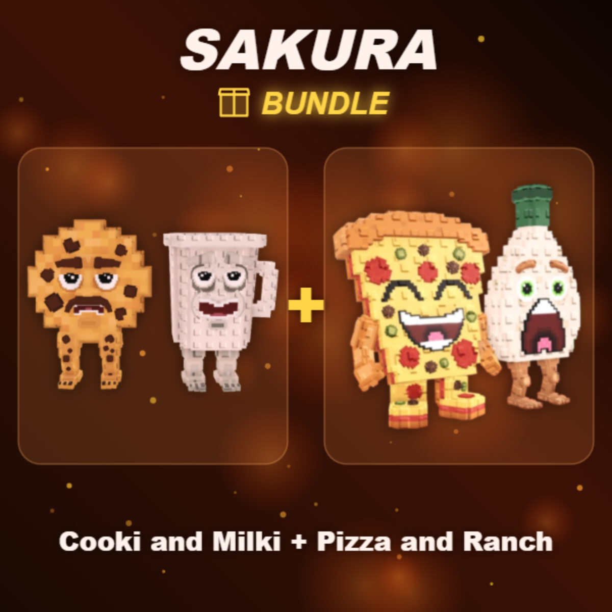 📦 BUNDLE ⭐ Cooki and Milki + Pizza and Ranch ⭐