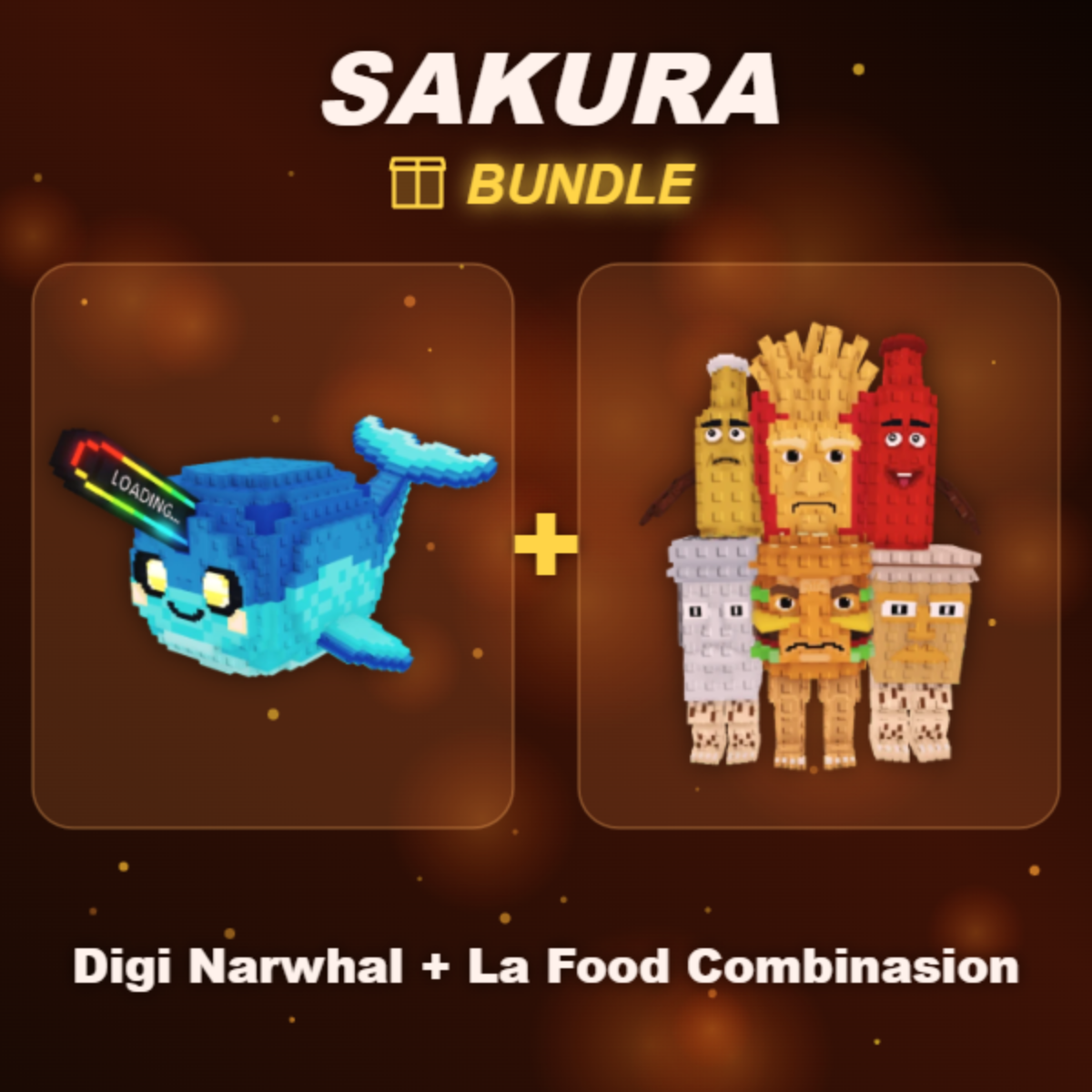 📦 BUNDLE ⭐ Digi Narwhal + La Food Combinasion ⭐