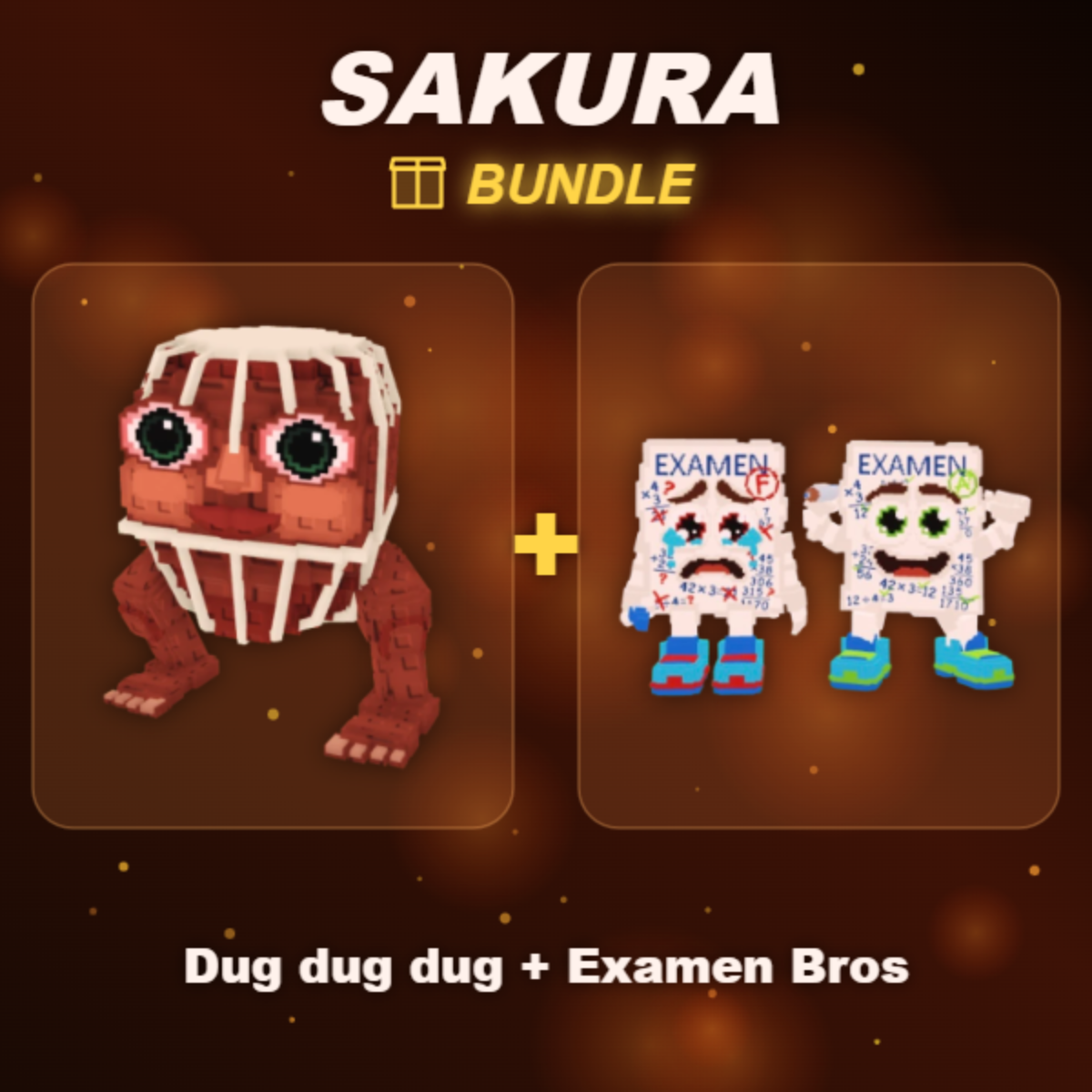 📦 BUNDLE ⭐ Dug dug dug + Examen Bros ⭐