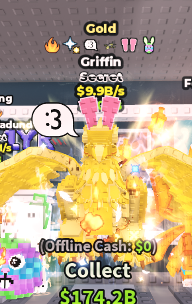 GOLD GRIFFIN 9.9B/S (BUNNY + 5 TRAITS) – STEAL A BRAINROT – FAST DELIVERY & TRUSTED #W7M4R6