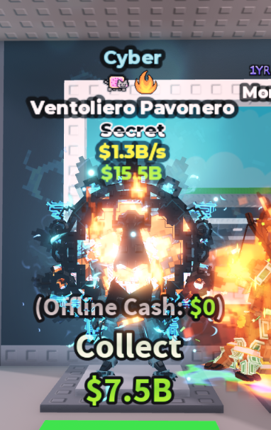 CYBER VENTOLIERO PAVONERO 1.3B/S (NYANCAT + FIRE) – STEAL A BRAINROT – FAST DELIVERY & TRUSTED #Z5K8N4