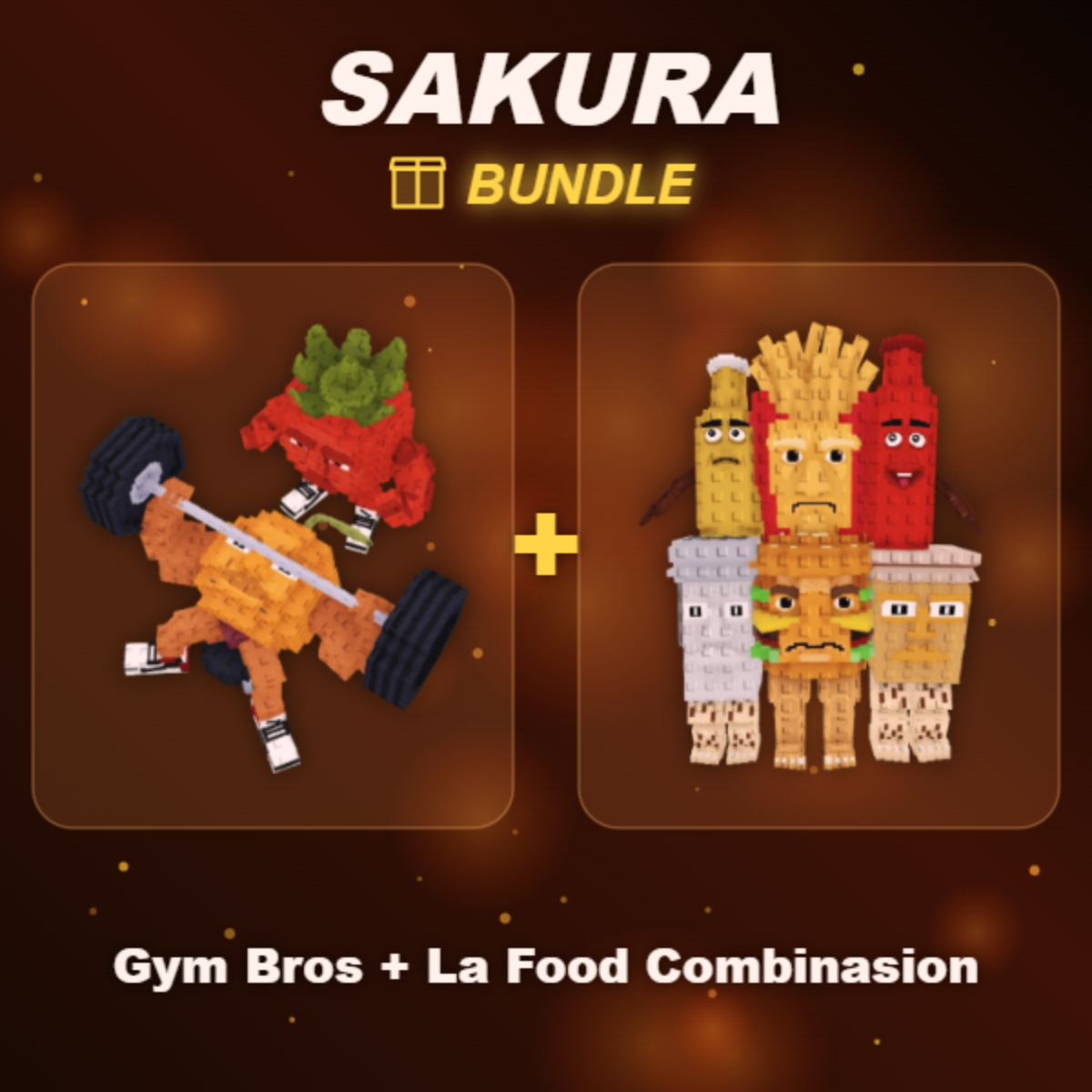 📦 BUNDLE ⭐ Gym Bros + La Food Combinasion ⭐