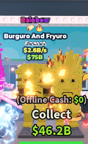 RAINBOW BURGURO AND FRYURO 2.6B/S (TACO + FIRE) – STEAL A BRAINROT – FAST DELIVERY & TRUSTED #R5K8N3