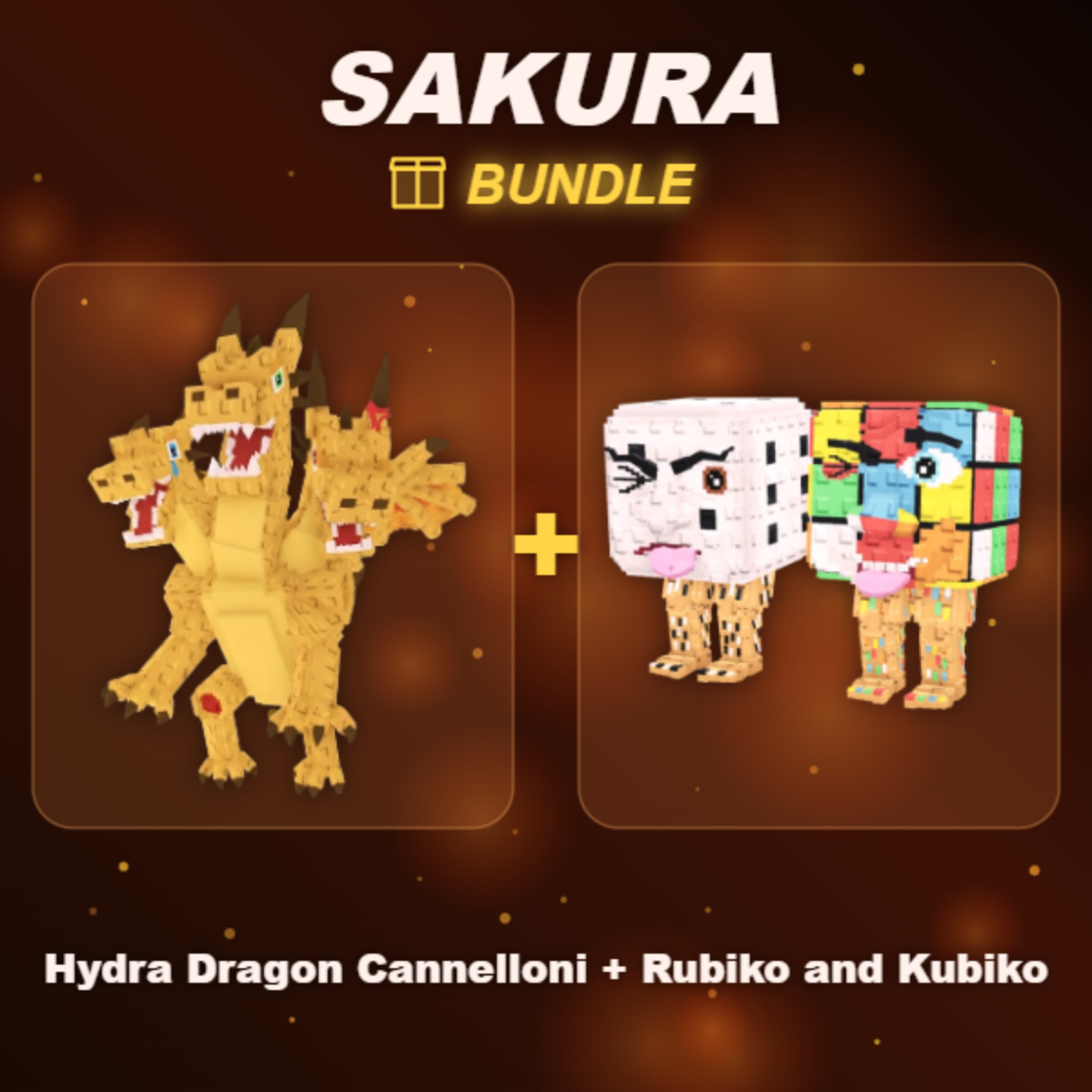 📦 BUNDLE ⭐ Hydra Dragon Cannelloni + Rubiko and Kubiko ⭐