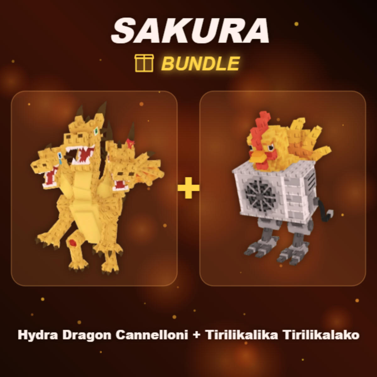 📦 BUNDLE ⭐ Hydra Dragon Cannelloni + Tirilikalika Tirilikalako ⭐