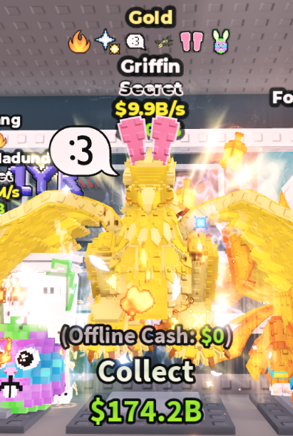 GOLD GRIFFIN 9.9B/S (BUNNY + 5 TRAITS) – STEAL A BRAINROT – FAST DELIVERY & TRUSTED #W7M4R6