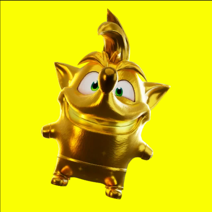 Mastered Gold Crash Bandicoot Level 5 (You Keep)