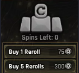 1X【Reroll】【 75 Robux】