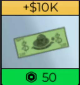 ($) MONEY +10K [50R]
