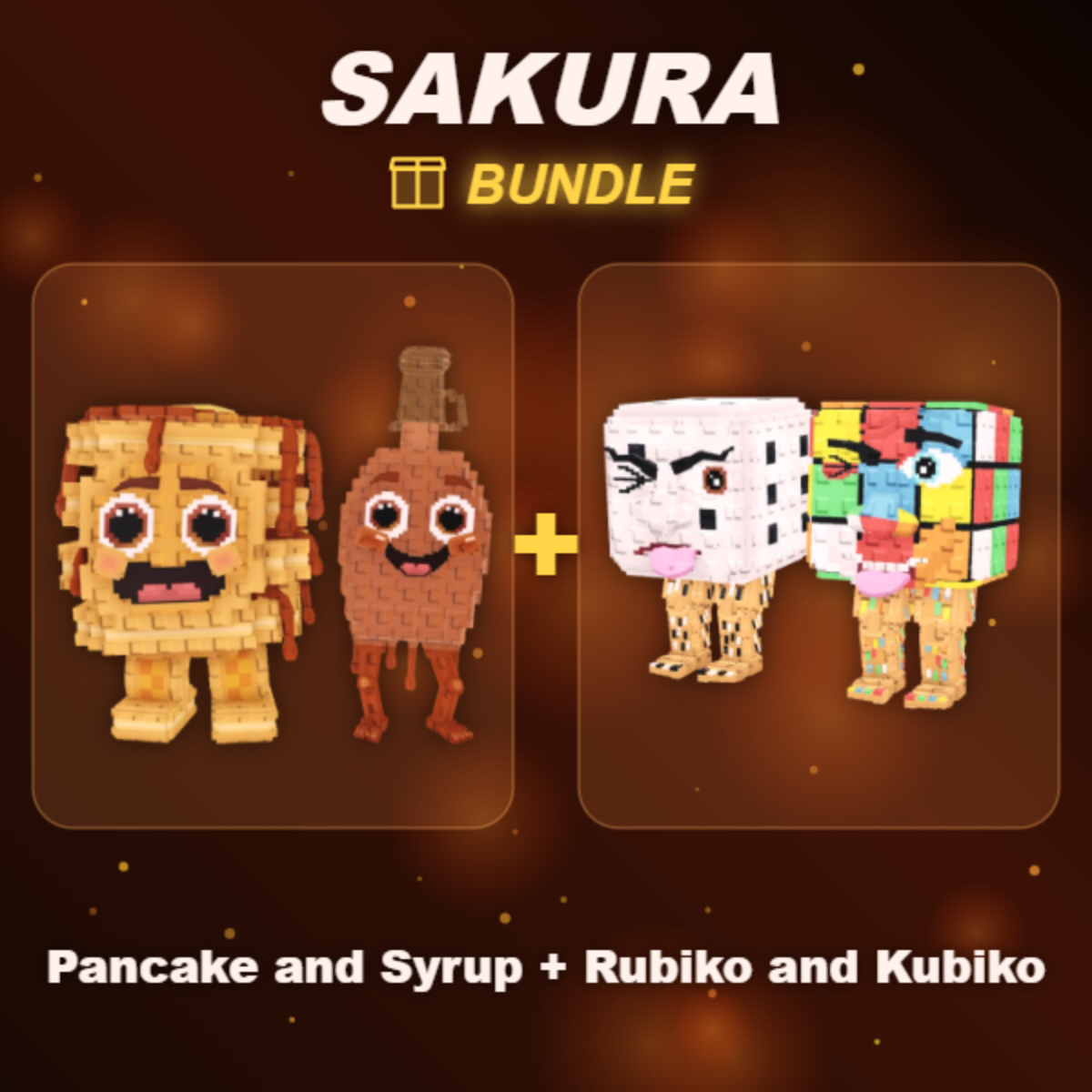 📦 BUNDLE ⭐ Pancake and Syrup + Rubiko and Kubiko ⭐