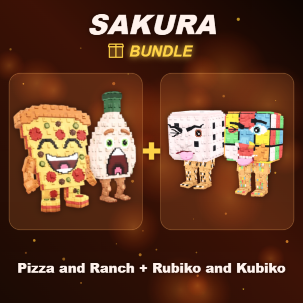 📦 BUNDLE ⭐ Pizza and Ranch + Rubiko and Kubiko ⭐