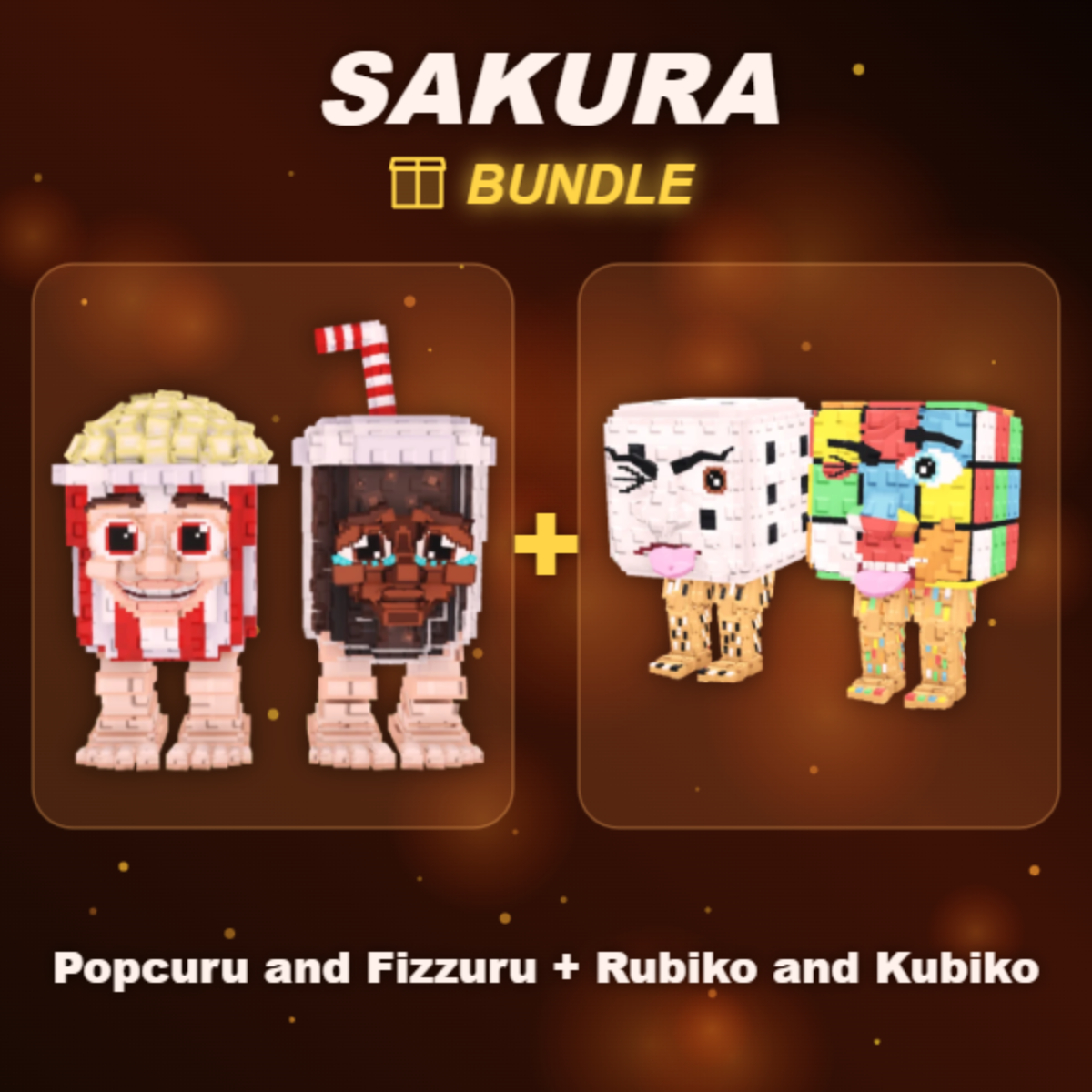 📦 BUNDLE ⭐ Popcuru and Fizzuru + Rubiko and Kubiko ⭐