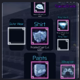Winter Set / Frost Set Requires Lvl 300