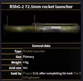 RShG-2 72.5mm Rocket Launcher