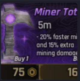 The Forge > Miner Totem x3 [169R] ⚙️