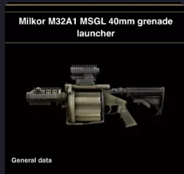 ✨PVE✨Milkor M32A1 MSGL 40mm grenade launcher - (MSGL)