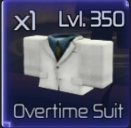 Overtime Suit | Lvl 350 | Jujutsu Infinite