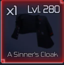 A Sinners Cloak (Lvl. 280) | Jujutsu Infinite