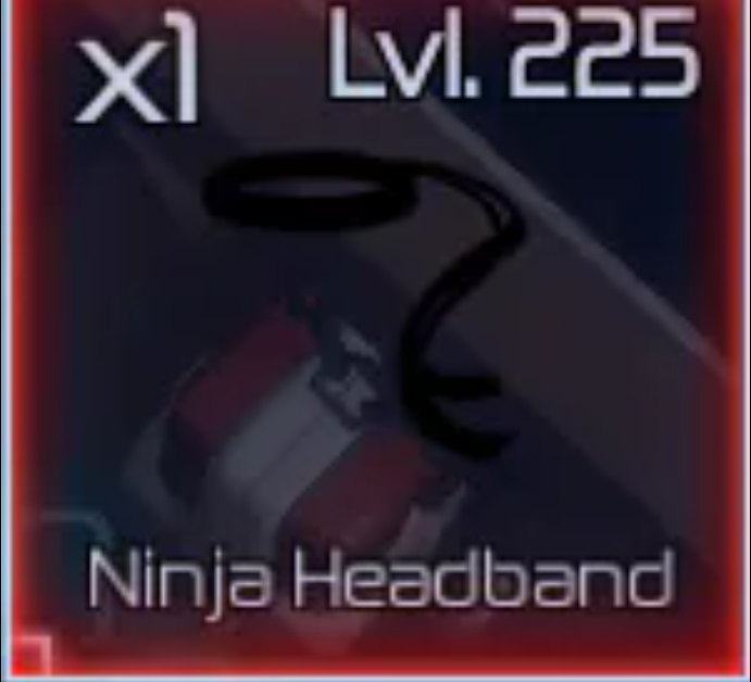 NINJA HEADBAND | LVL.225 | LEGENDARY ACCESSORY | JUJUTSU INFINITE